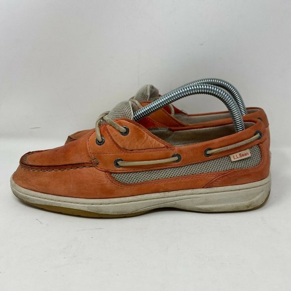 L.L. Bean Women’s Brown Suede Boat Shoes Size 9M | Casual Moc Toe Loafers - Picture 2 of 7